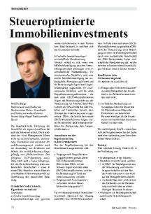 Steueroptimierte Investments